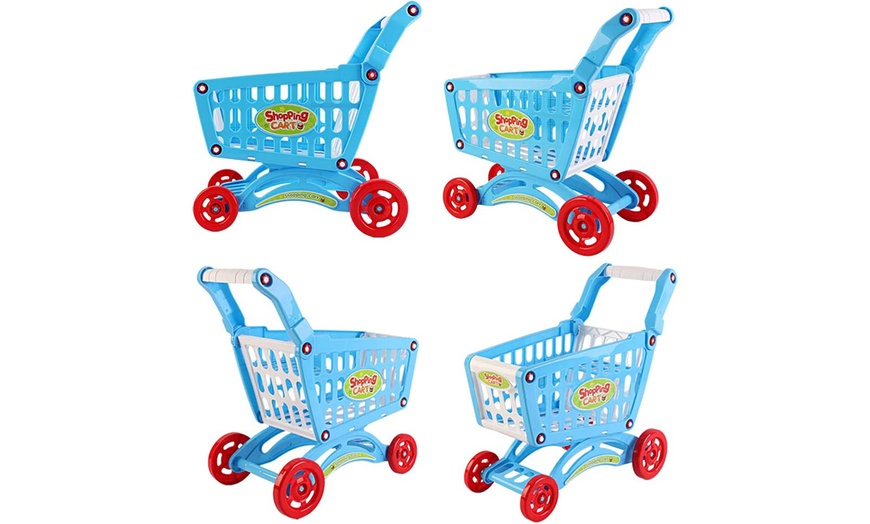 Image 3: deAO Shopping Cart Trolley for Children