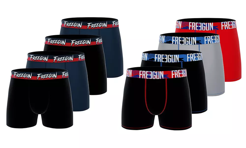 Lot de 4 boxers homme en coton ceinture camouflage FREEGUN, coloris et taille au choix - Primary Image