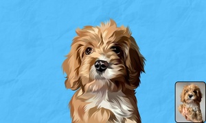 20% Off Cartoon Dog Portraits