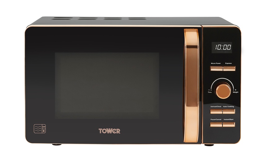 Image 4: Tower 20L Rose Gold Digital Microwave