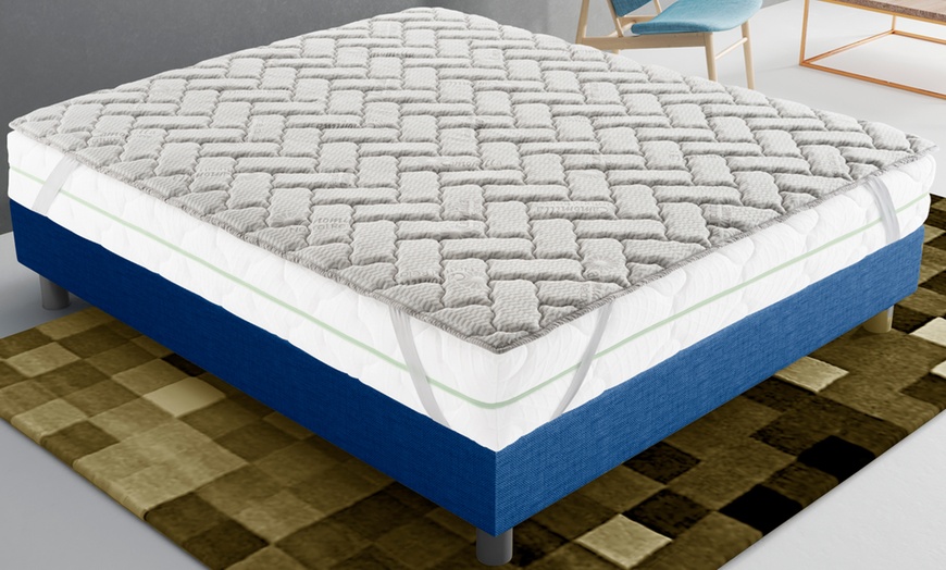 Image 1: Surmatelas 3 cm à revêtement camomille