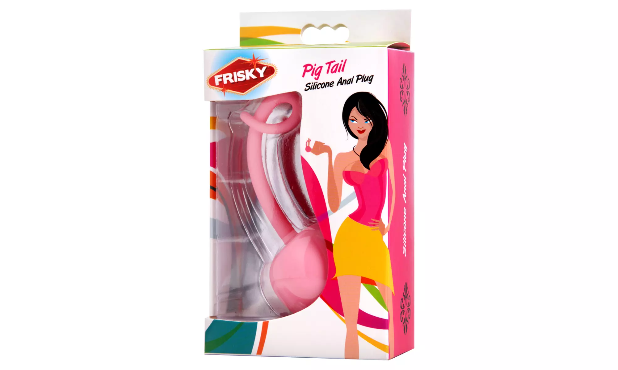 Pig Tail Silicone Anal Plug - Second Medium