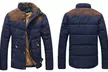 Men's Contrast Shoulder Padded Jacket - Second Medium