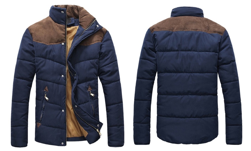 Image 2: Men's Shoulder Padded Jacket