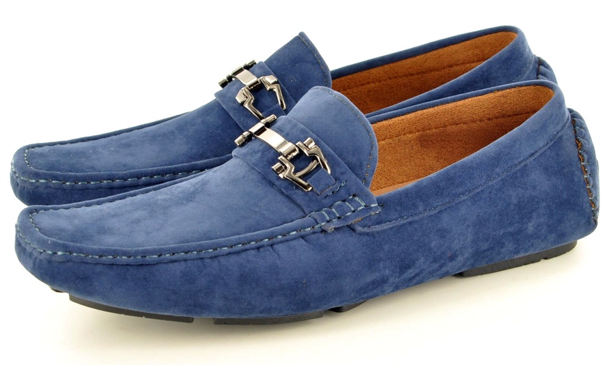 Image 15: Men's Casual Loafers with Buckle