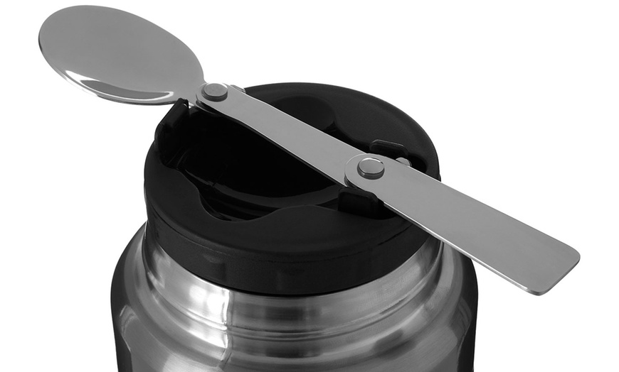 Image 13:  Food Flask with Foldable Spoon