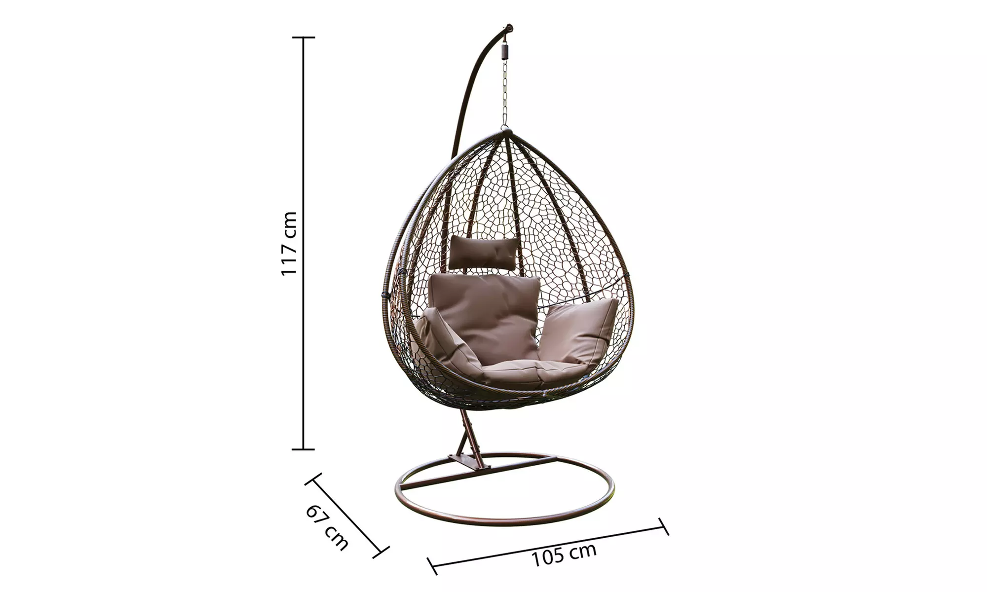 Poltrona a dondolo sospesa