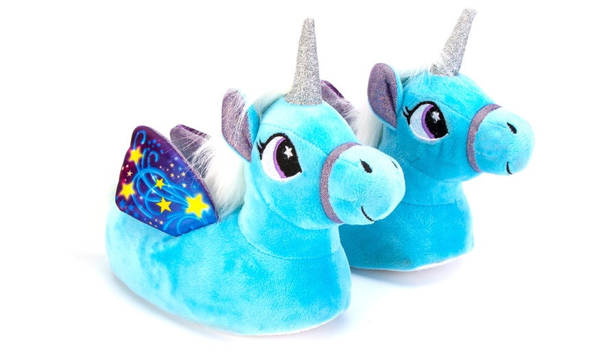 Image 2: Kids' Unicorn Slippers