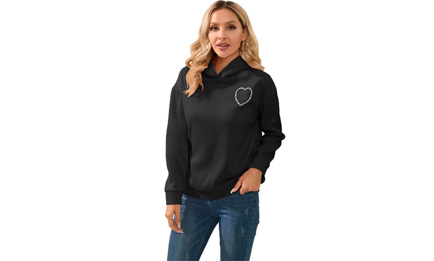 Image 6: Women's Hoodie with Cut-Out Heart