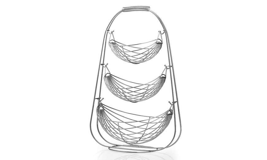 Image 6: Multi-Tier Chrome Fruit Hammock