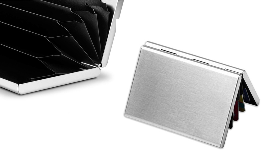 Image 4: One or Two RFID Blocking Stainless Steel Wallets