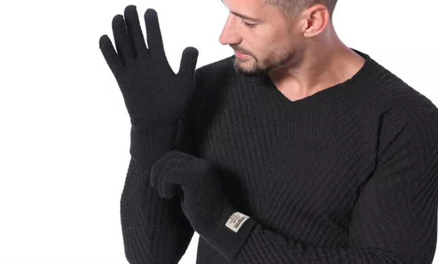 Image 4: 1x oder 2x Herren-Handschuhe mit Touchscreen-Funktion