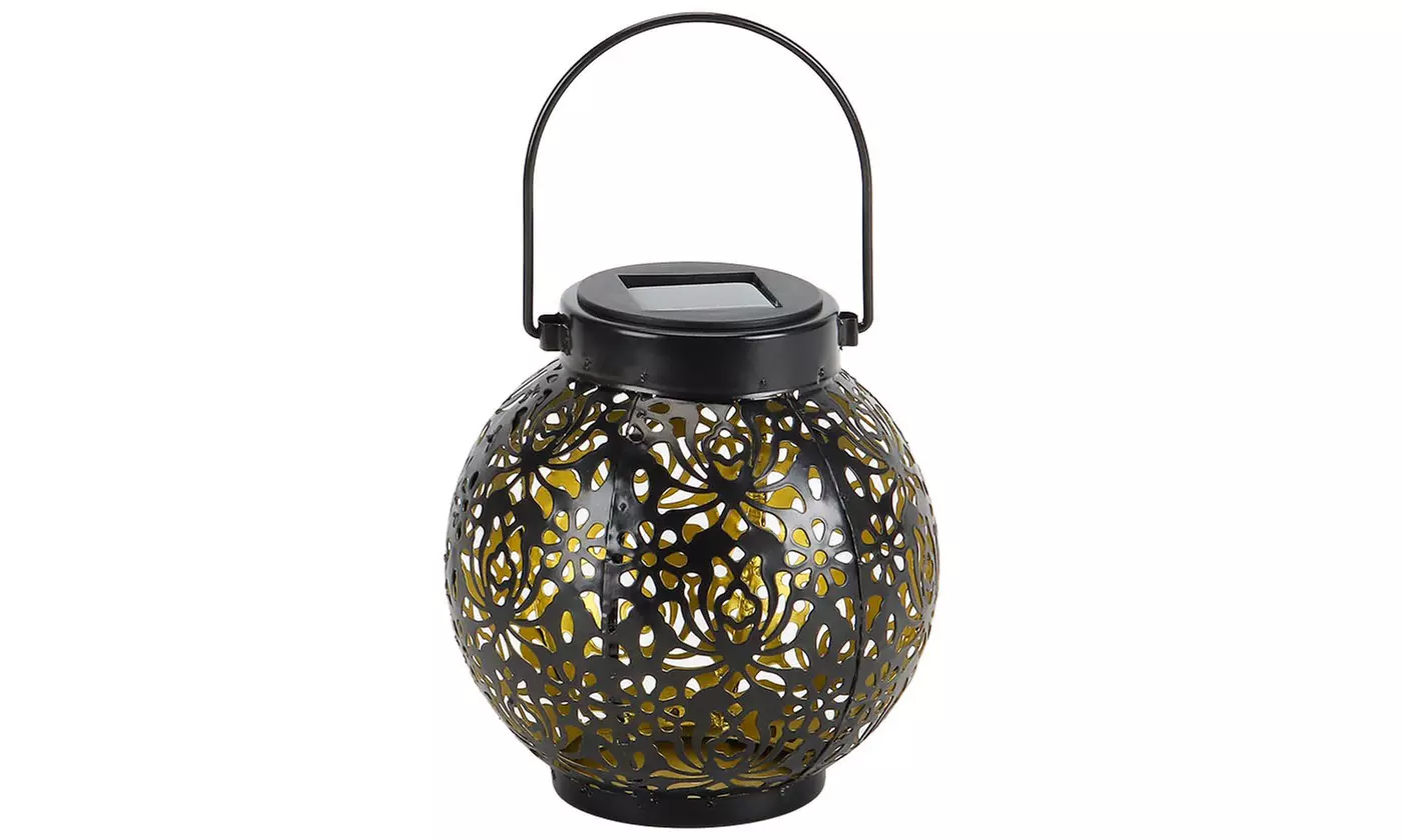 ItBelongs2U Waterproof Metal LED Solar Garden Hanging Tabletop Lamp