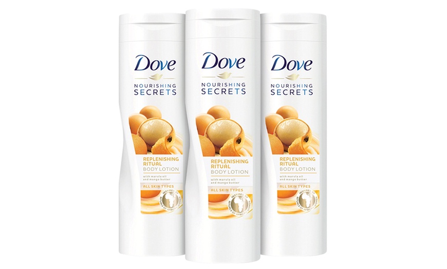 Image 8: Three-Pack of Dove Body Lotion