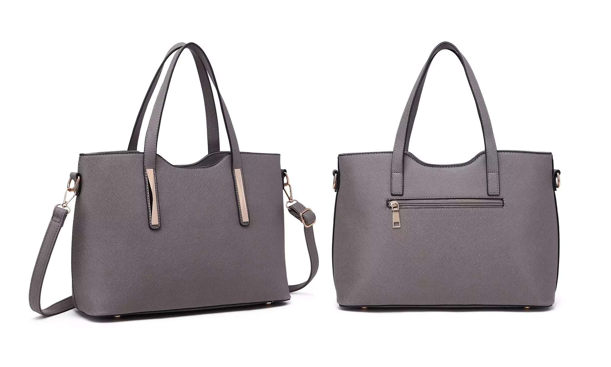 Miss Lulu PU Leather Shoulder Bag and Matching Purse Set