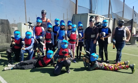 Four All-Day Admissions with Gun & Mask; Valid During Open Play (Paint & Air Not Included) - Paintball Tickets - San Diego 