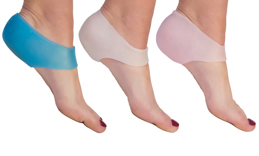 Image 1: One, Two or Three Pairs of Silicone Gel Heel Ankle Sleeves