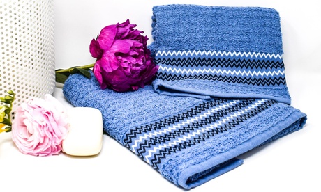 1, 2 ou 5 lots de 2 serviettes de bain 40 x 55 cm et 50 x 100 cm