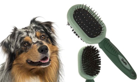 1 o 2 spazzole da toeletta per cani double face