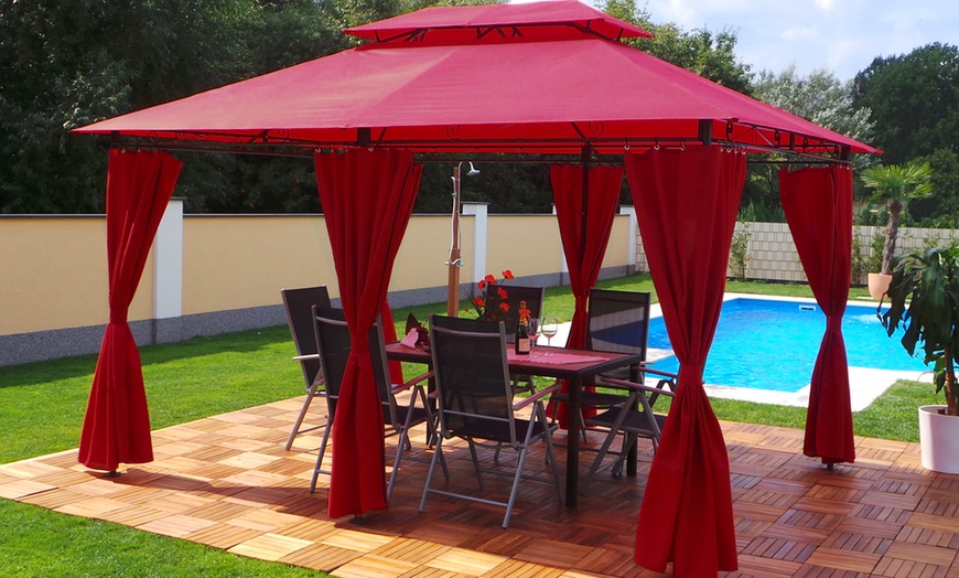 Image 10: Gazebo with LED Lights