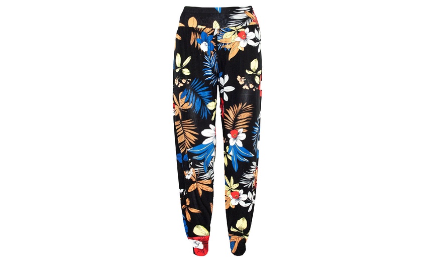 Image 2: Floral Baggy Leggings