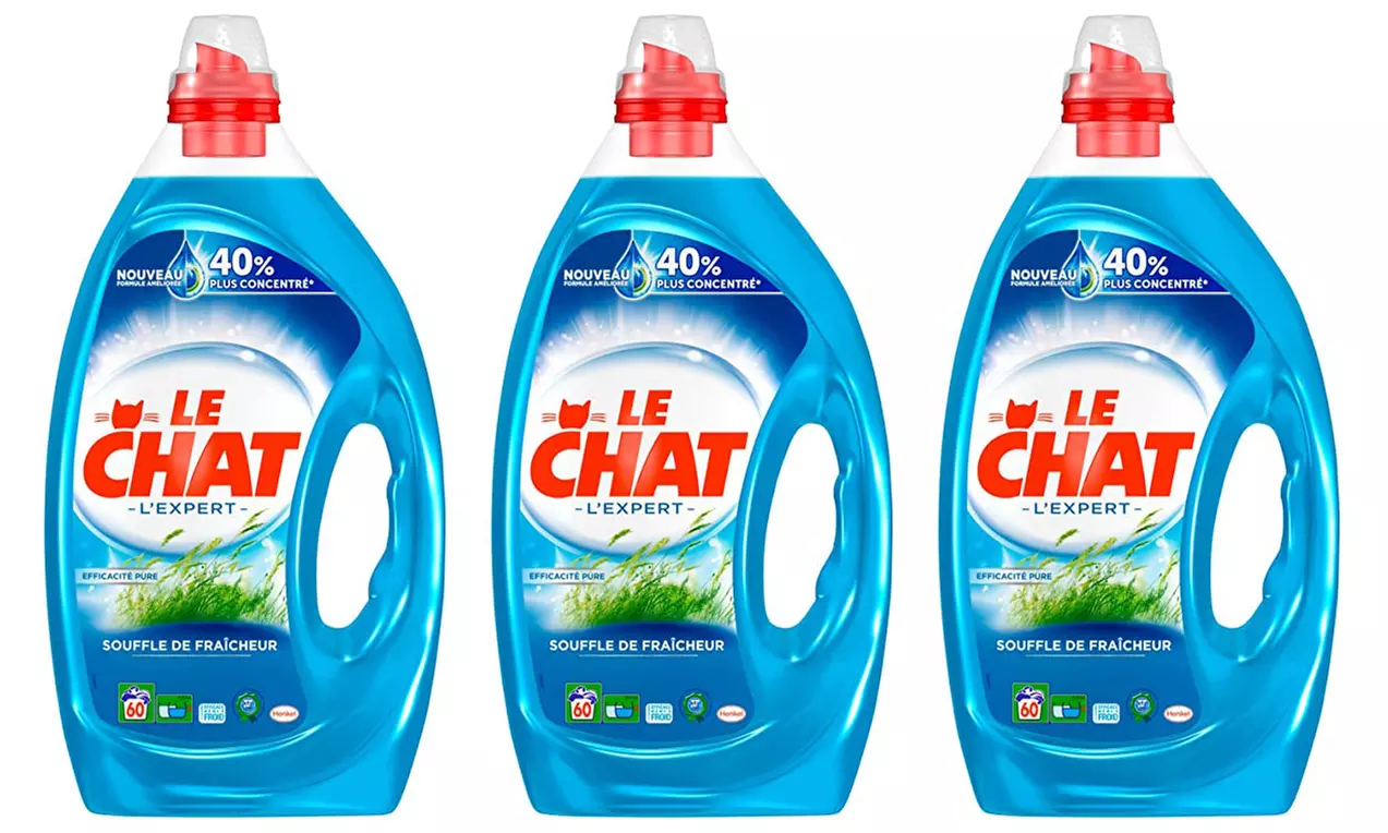 9 litres ou 180 lavages liquide à lessive le chat Fresh Air - Primary Image