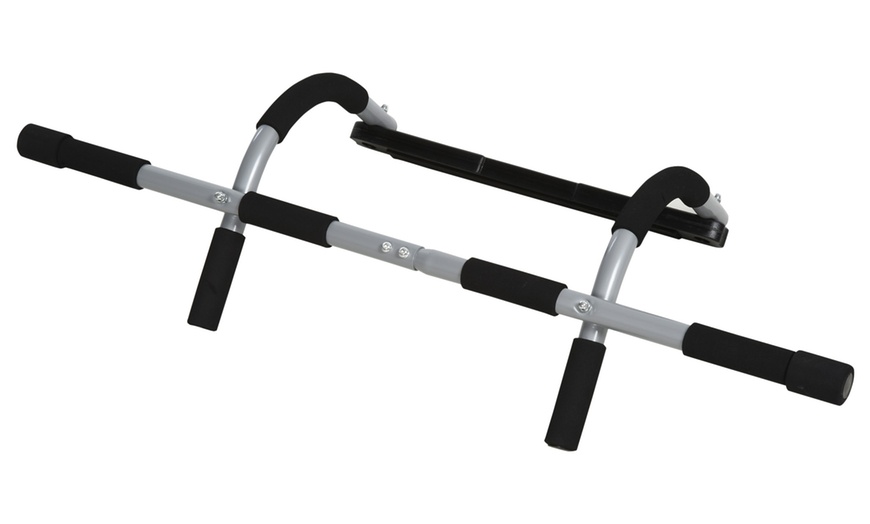 Image 8: HomCom Pull-Up Bar