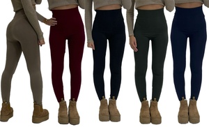 High Waist Seamless Fleece Lined Leggings