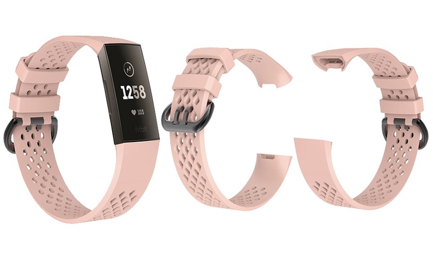 Image 4: Silicone Band for Fitbit Charge 3