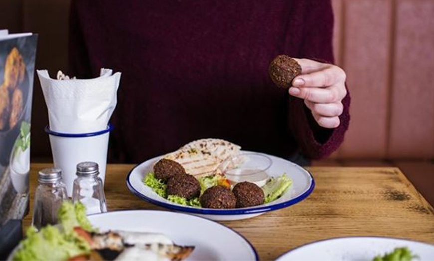 Image 2: Falafel with Side and Soft Drink