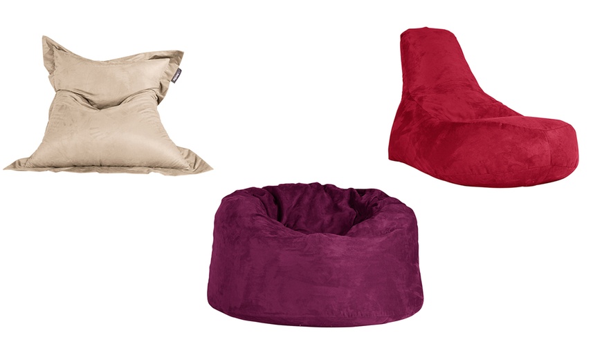 Image 2: Big Bertha Suede Bean Bags