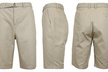 Men's Cotton Chino Shorts with Belt (Sizes 30-42) - Second Medium
