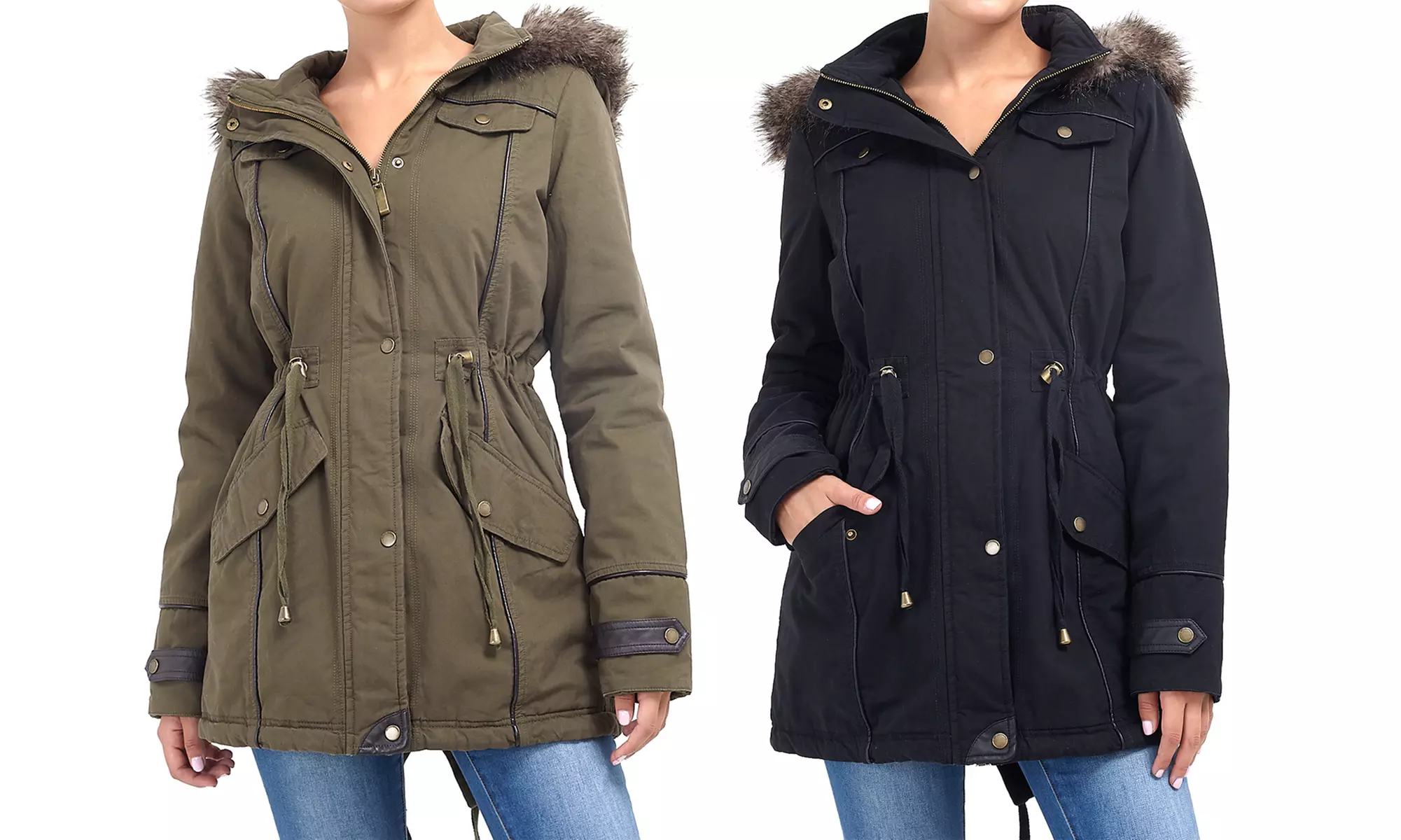 Parka da donna Brave Soul disponibile in 2 colori - Primary Image