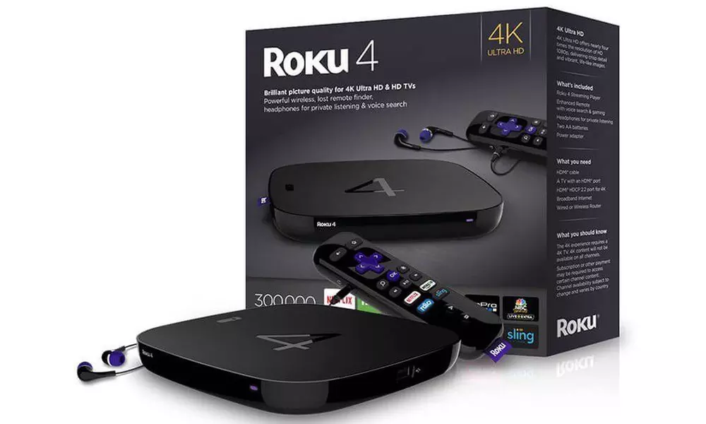 Roku 4 Streaming Player 4K UHD - Primary Image