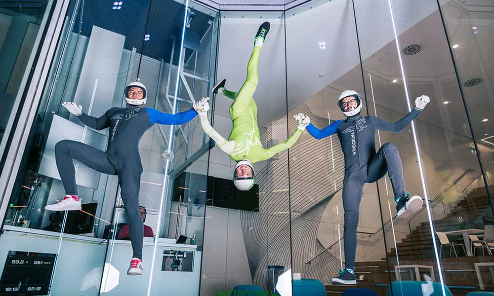 2 vuelos de paracaidismo indoor de 1 minuto para niño o adulto