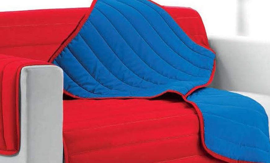 Image 18: Quilted Sofa Cover