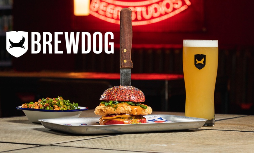 Image 1: BrewDog Burger & Fries With Beers, or Cocktails for One or Two