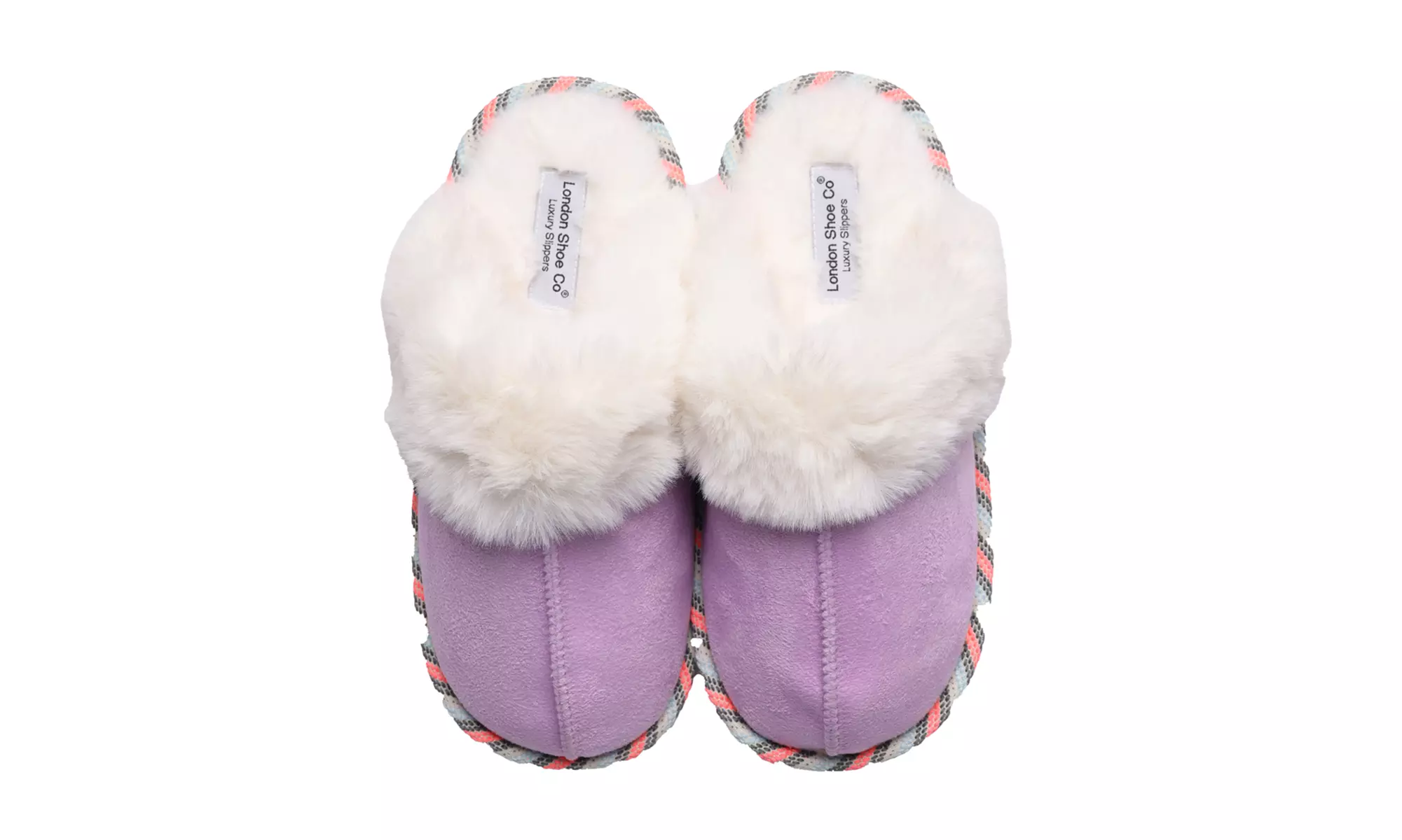 Ladies Slip On Faux Fur Slippers