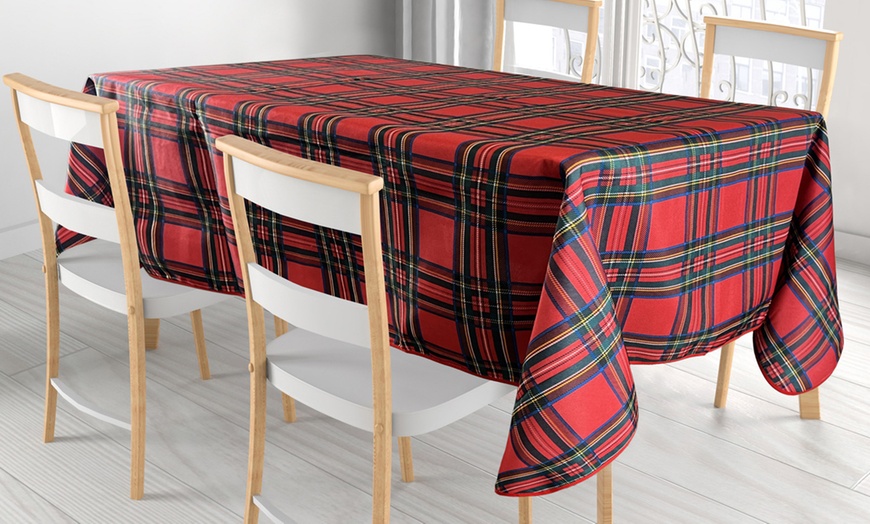 Image 2: Tovaglia antimacchia Splash Tartan