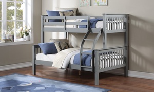  Triple Sleeper Solid Wood Bunk Bed with Optional Ortho Mattresses 