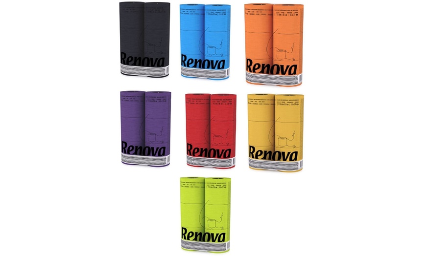 Image 1: 6 Renova Colour Toilet Paper Rolls