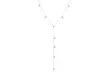 Dainty Cubic Zirconia Bezel Station Y-Necklace in Sterling Silver by Elements of Love (Multiple Options) - Second Medium
