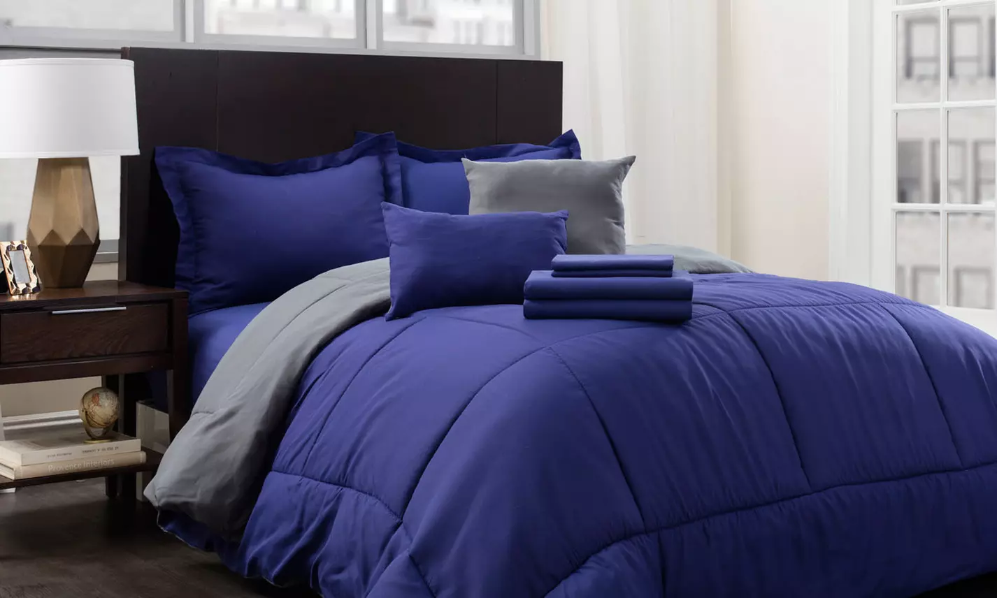 Hotel New York Reversible Bed-in-a-Bag Comforter and Sheets (9-Piece Set) - Primary Image