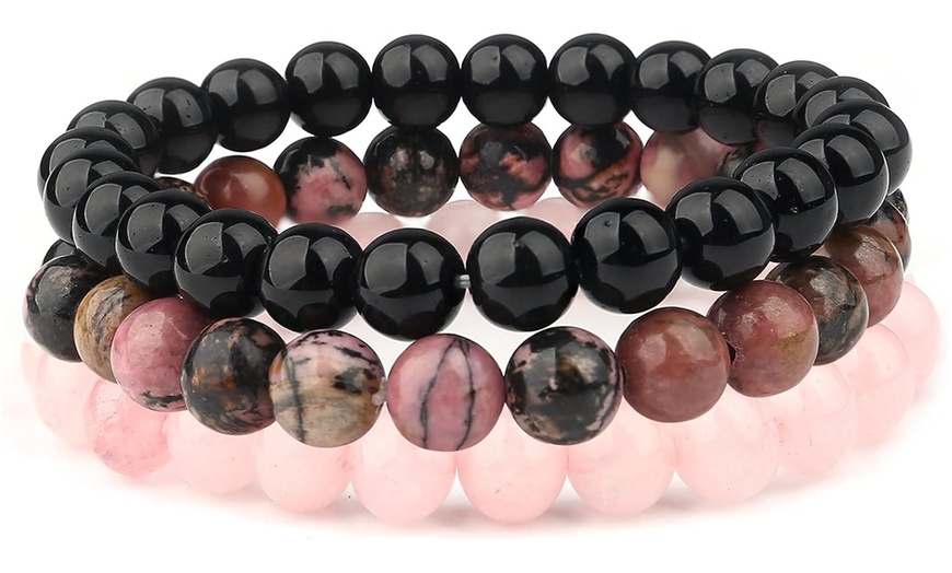 Image 4: Bracelet en perle de jaspe et agate