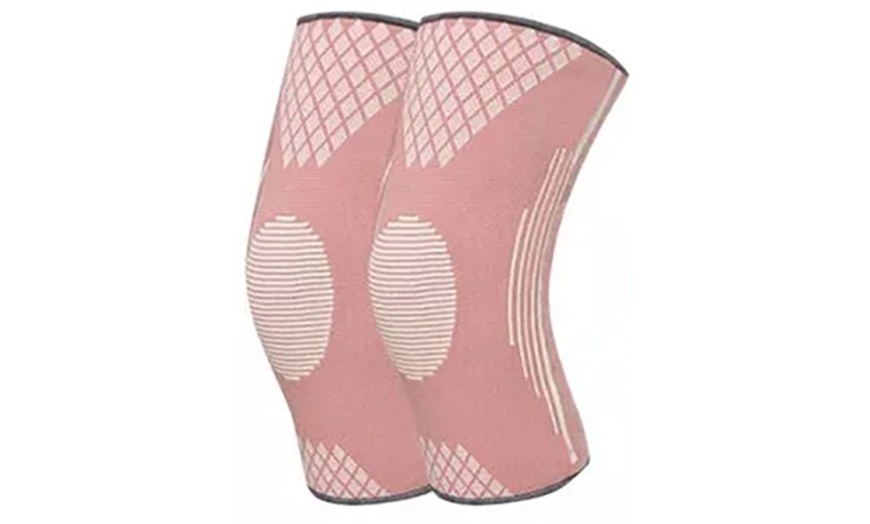 Image 6: Two-Pack of Knee Compression Sleeves