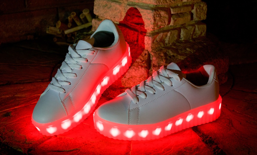 Image 7: Women's Trainers with LED Lights