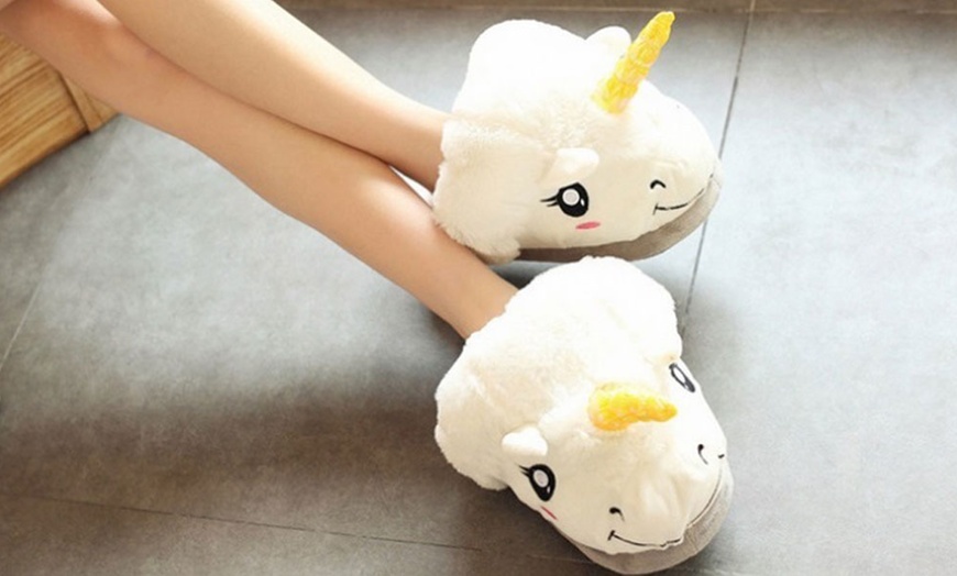 Image 4: Unicorn Slippers