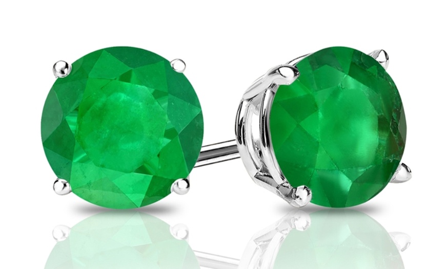 fake emerald earrings