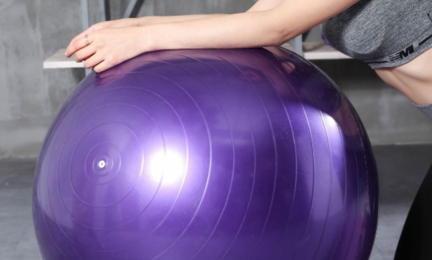 Image 1: Anti-Burst Yoga Ball