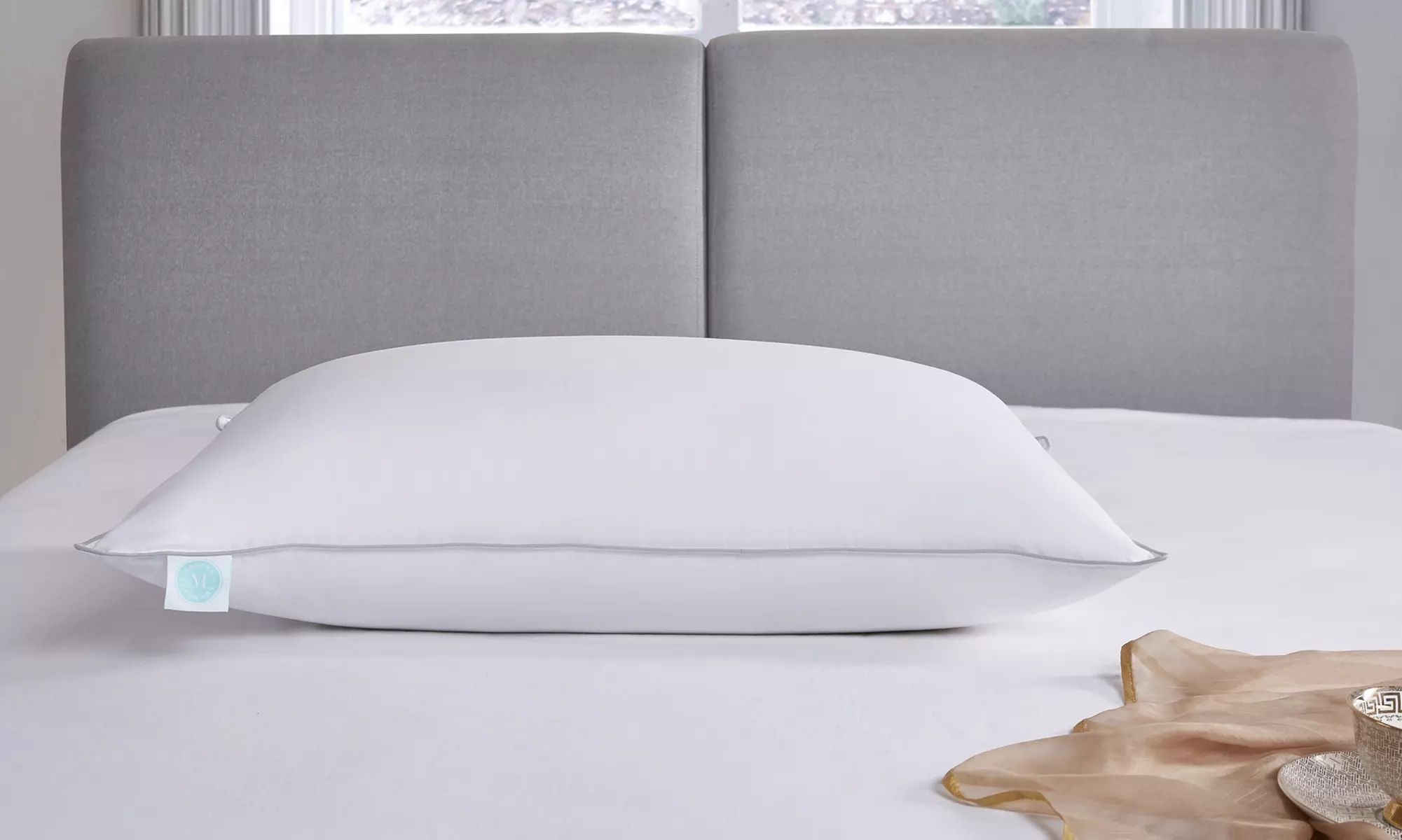 Martha Stewart White Down Bed Pillow